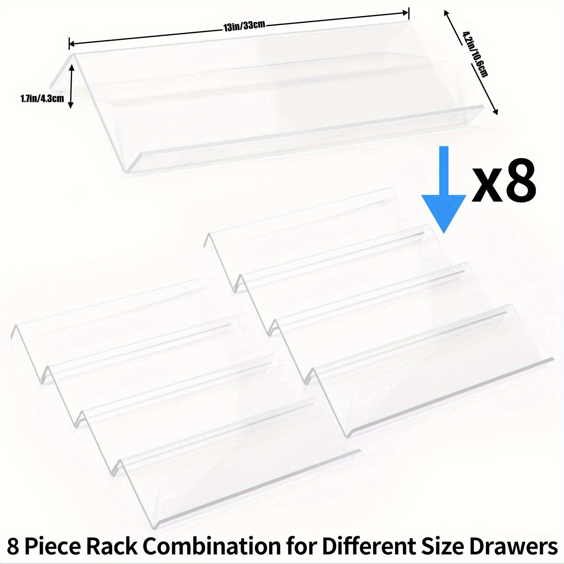 adjustable acrylic kitchen storage rack   stackable organizer for spices seasonings staircase details 2