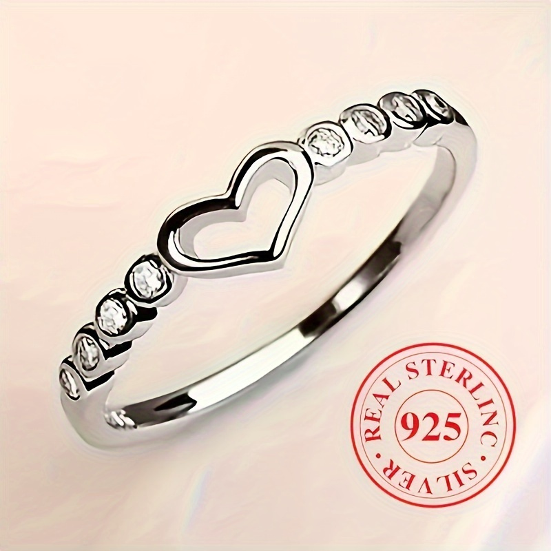 

Elegant Ring 925 Sterling Silver, Featuring A , Bridal Wedding Jewelry Or As A Ladies' Anniversary Gift.