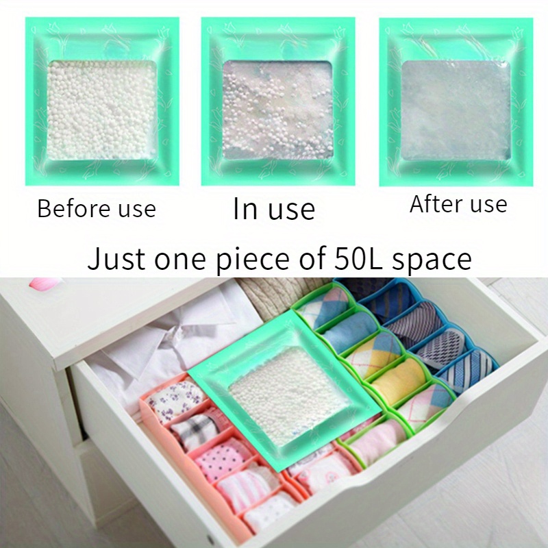 

10pcs Moisture Bags - Drawer Type, Mold & Dampness For Closets, Shoe Boxes & Storage