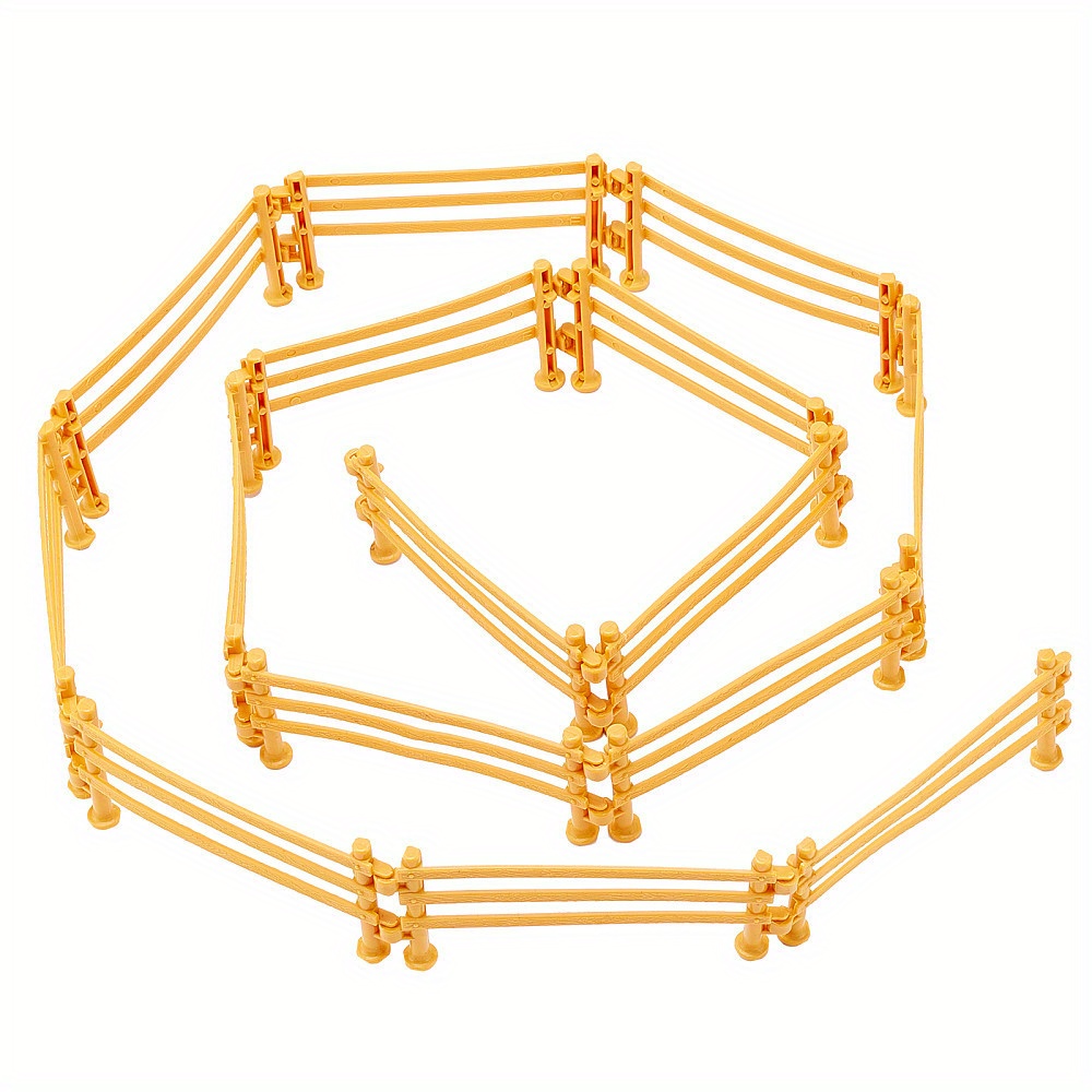 Image of 60pcs Corral Fence Accessories Panel Set Farm Corral Fence With Gate Horse Paddock Barn Farm Animals For House Collection Preschool Educational Gift Sets ()
