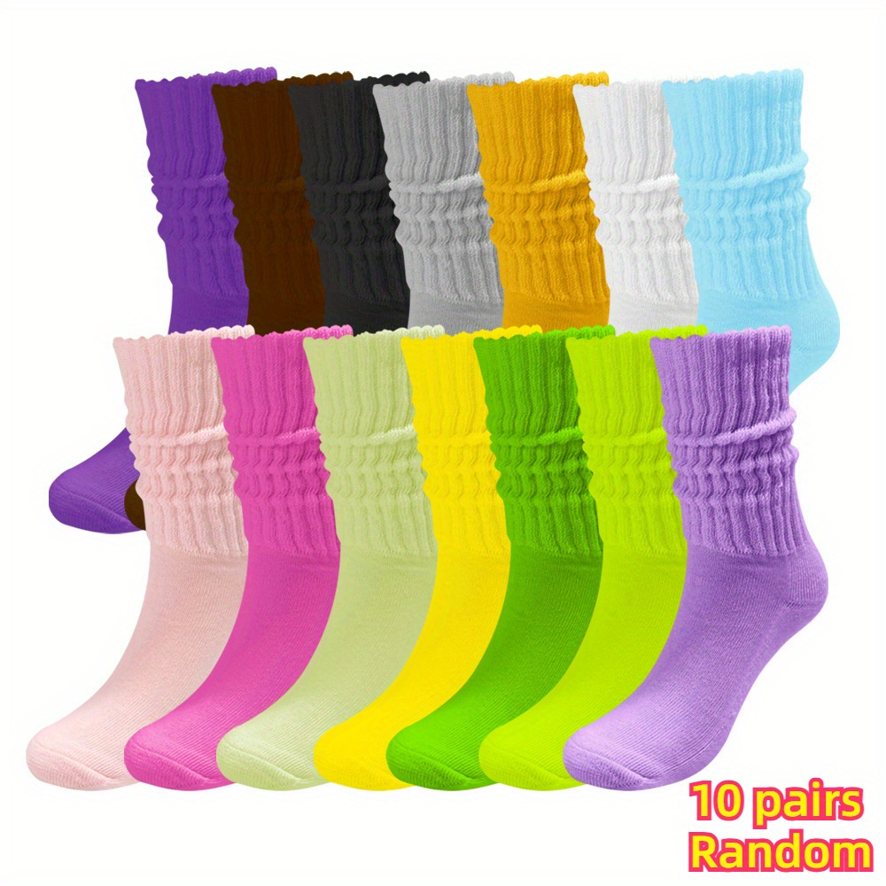 TEMU 6/10/15/20 Pairs Of Super Soft, Thin, Stylish Solid Loafers - Comfortable Polyester Fabric, Hand Washed, Suitable For Spring And Summer - Women's Calf Socks And Stockings