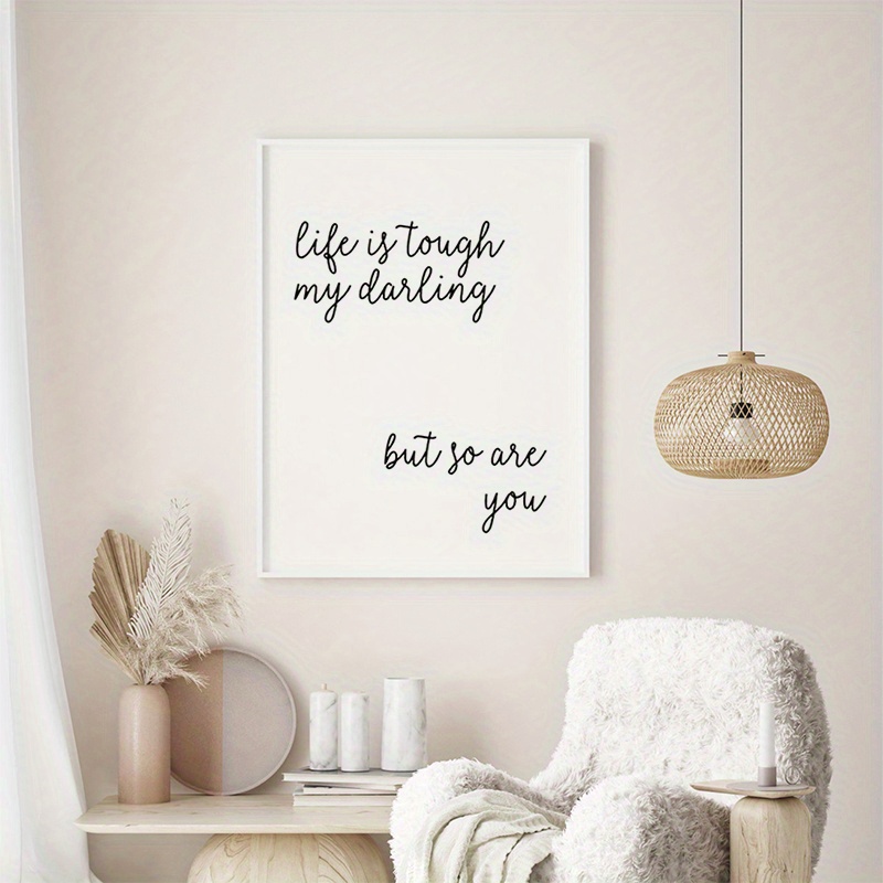 

1pc Wooden , Is Tough My , But So Are You , Inspirational , , For , Decor