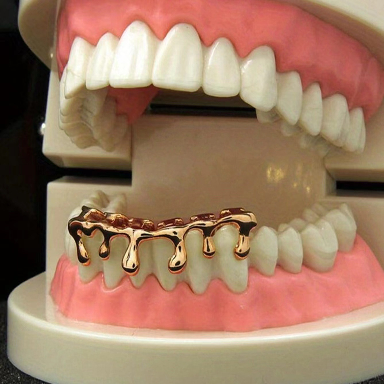 

1 Of Tooth Hip-hop 6 Set Gold- Tooth Decoration, New Grimlz