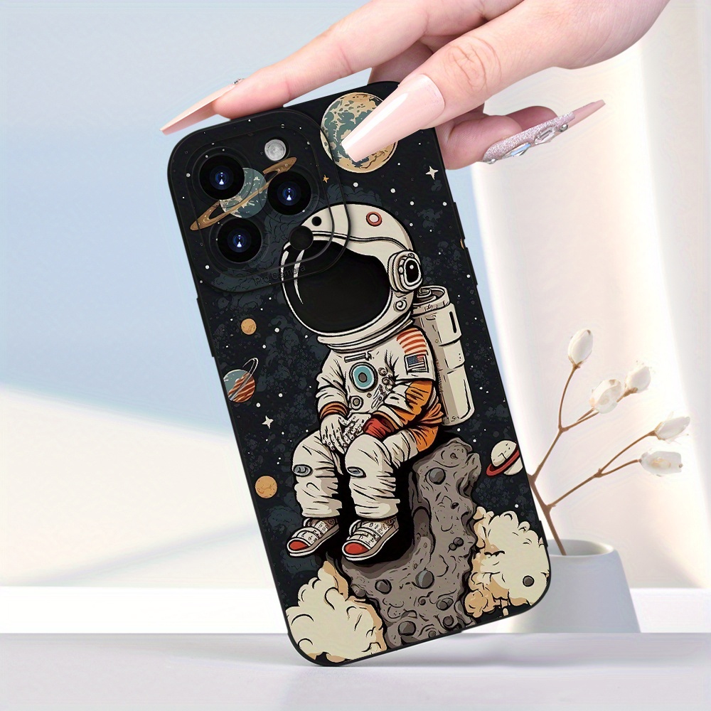 Fundas para Teléfono con Estampado de Astronauta de Dibujos Animados para iPhone 15 14 13 12 11 XS XR X 7 8 Plus Pro Max Mini