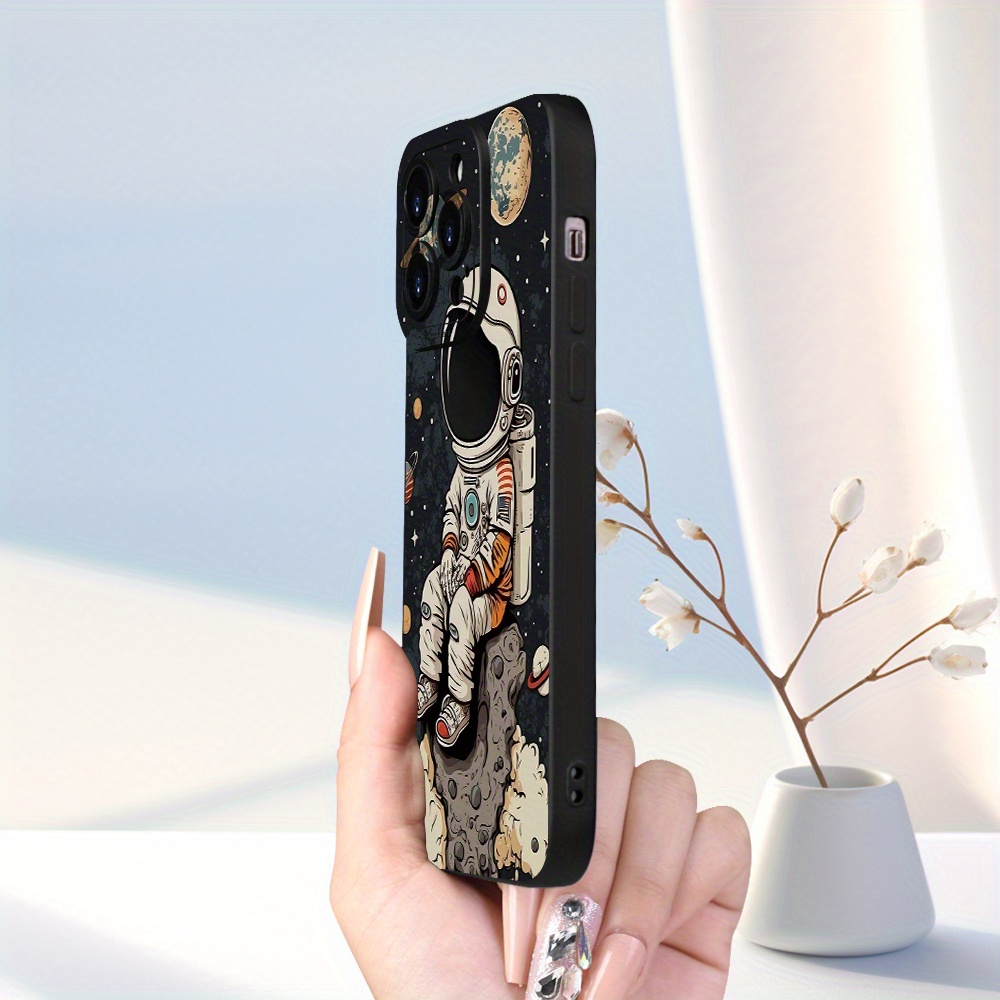 Fundas para Teléfono con Estampado de Astronauta de Dibujos Animados para iPhone 15 14 13 12 11 XS XR X 7 8 Plus Pro Max Mini