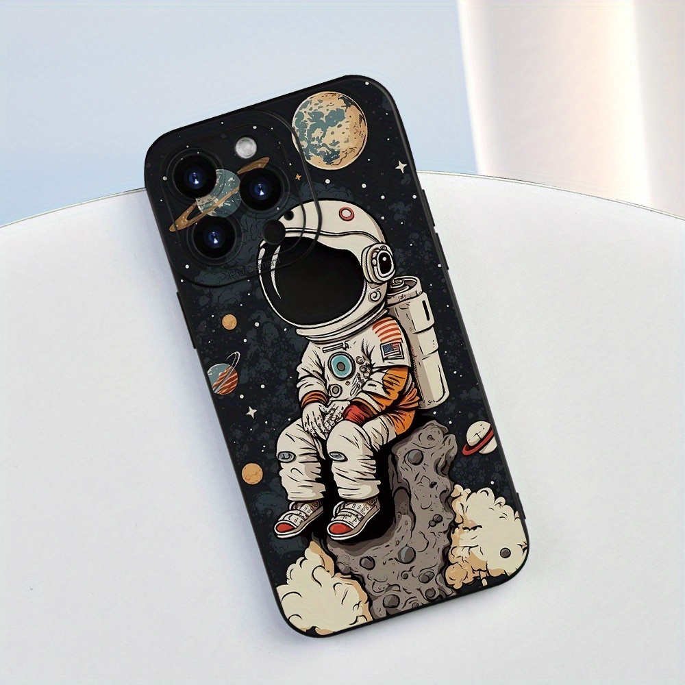 Fundas para Teléfono con Estampado de Astronauta de Dibujos Animados para iPhone 15 14 13 12 11 XS XR X 7 8 Plus Pro Max Mini