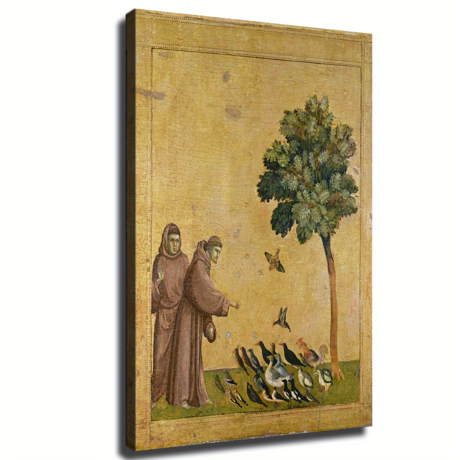 

1pc Wooden Framed Wall Art, Di Artwork-saint Of Poster Canvas Image Printing Wall Art Decoration Aesthetics Living Room Bedroom Home Background Famous Paintings Printmaking Gifts Popular Culture