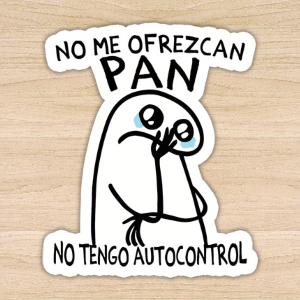 

Hilarious ' Ofrezcan Pan' Spanish Decal - Ideal For Cars, Laptops & Water Bottles | Polypropylene Vinyl Sticker, Notebooks