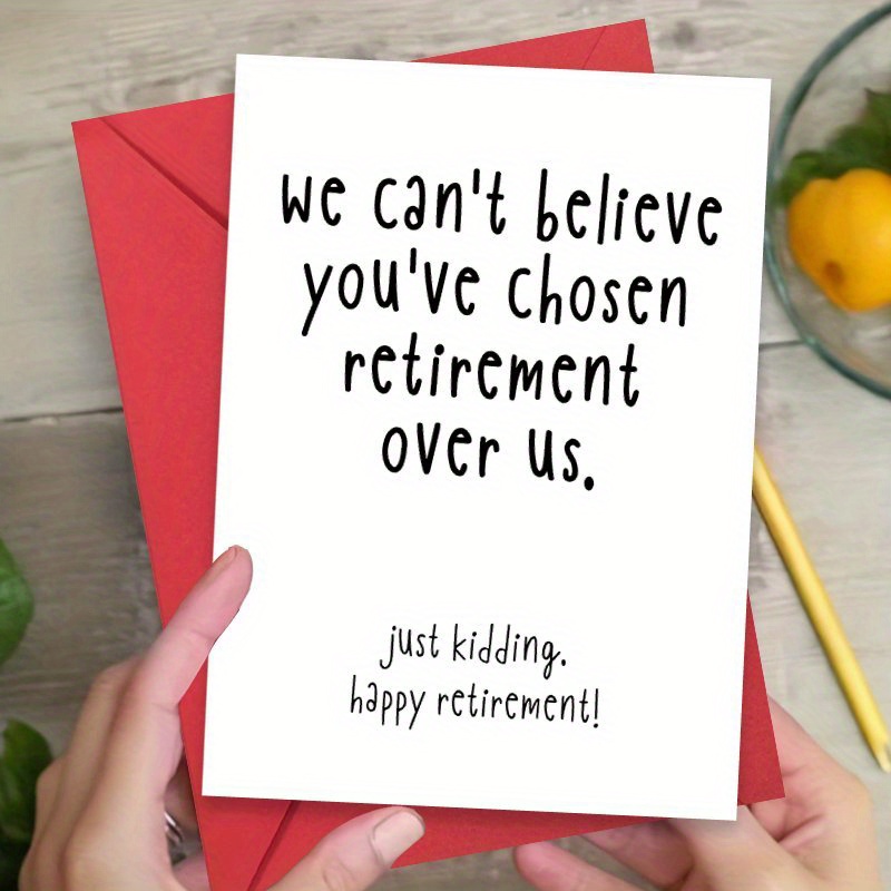 

Hilarious Retirement Greeting Card: Perfect Gift For Coworkers Or Friends, Suitable For Anyone - Funny Farewell Card For Happy Retirement