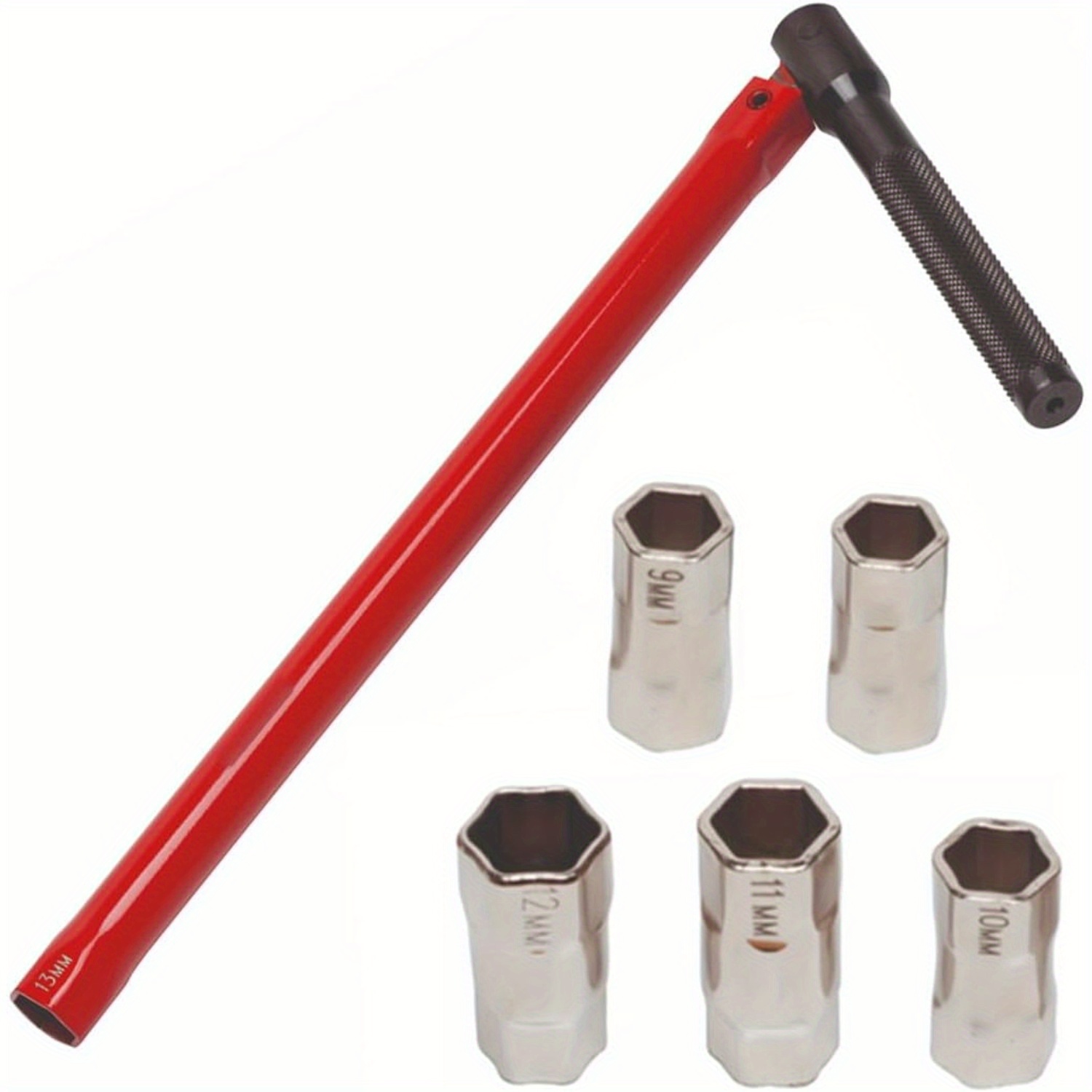 

8-13mm Hex Wrench Set For Of Kitchen & Bathroom Sink Faucets - Iron, Battery-free