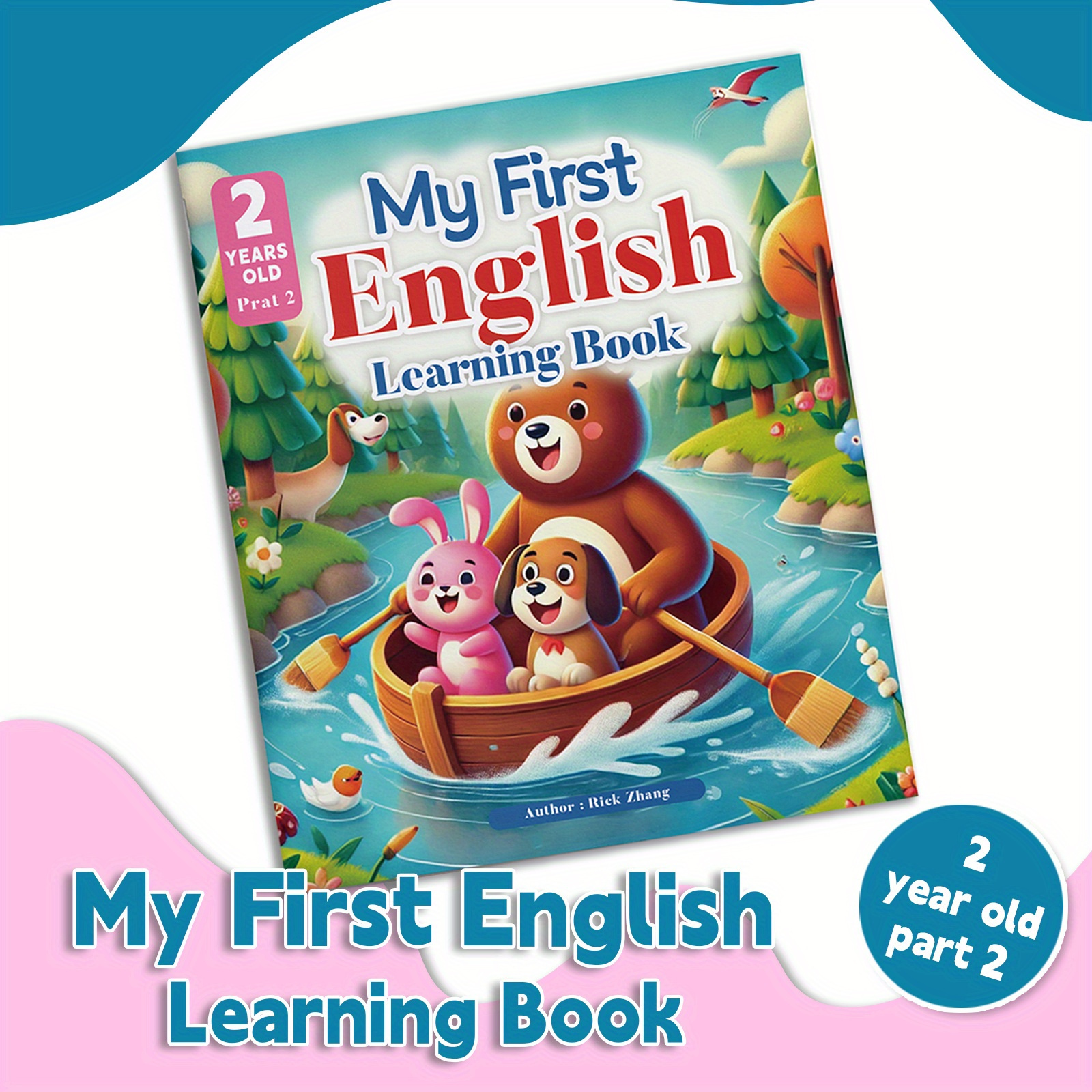 My First English Learning Book - Educational Chapter Book for Toddlers - Language Skills Development - Published by ZHIDIAN INTERNATIONAL (USA) LLC - English, Ideal for 2 Years Old - Publication Date 2024-05-01 - 1pc
