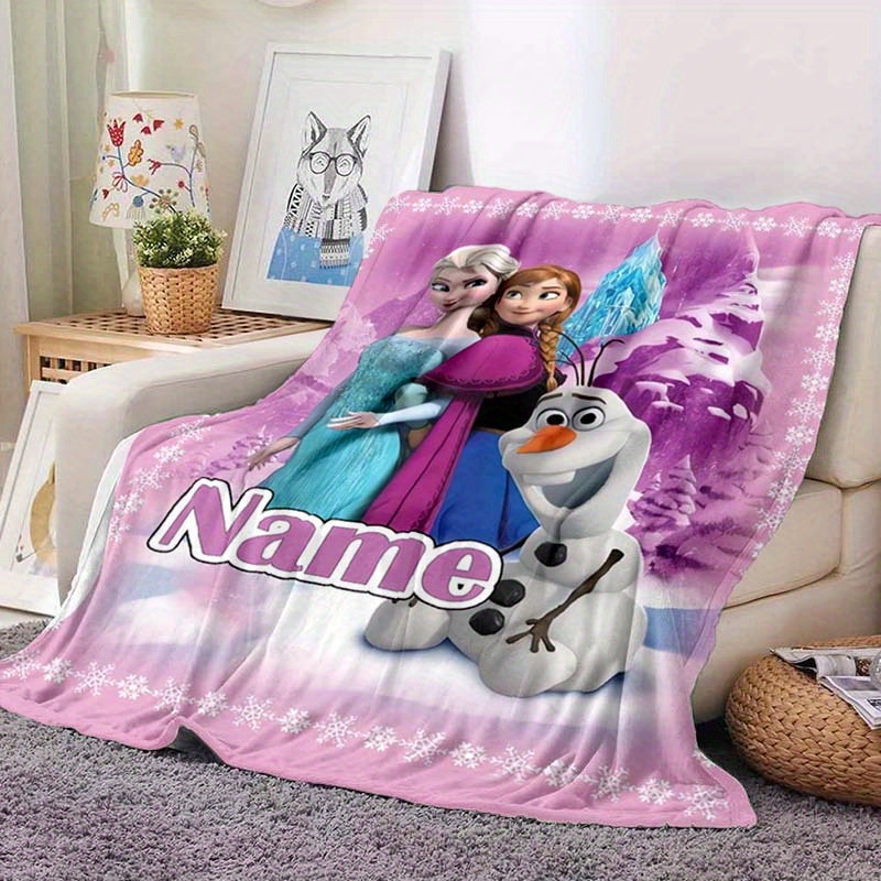 

Personalized Blanket - Custom Name, Soft Polyester Fiber, Warm Lightweight Throw For Couch Bed Outdoor, All-season Chunky Knit, Machine Washable - Ideal Gift For Christmas, Birthday