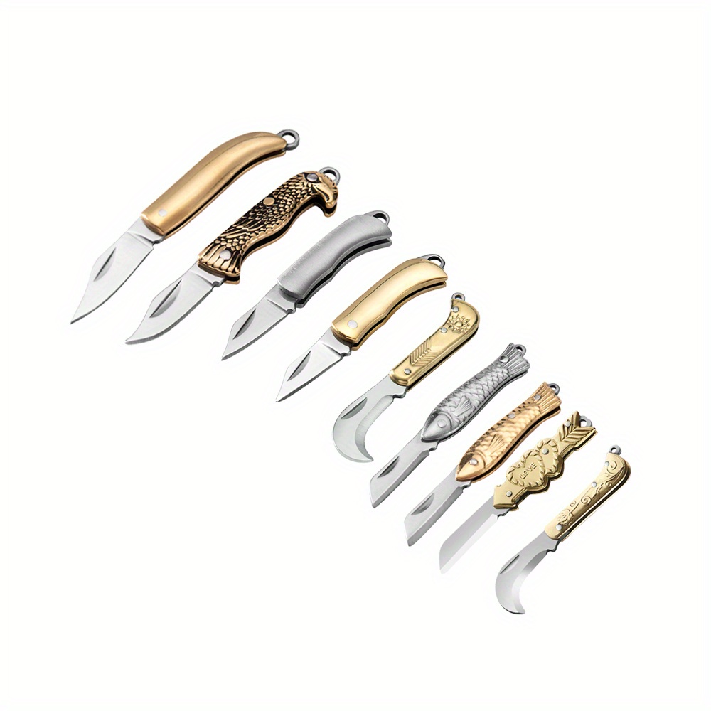 

9pcs Multifunctional , Mini Knife Combination Pack, Pocket Mini Keychain Knife, Portable Gift Knife, Express Delivery Knife, Men's Fashion Key Chain