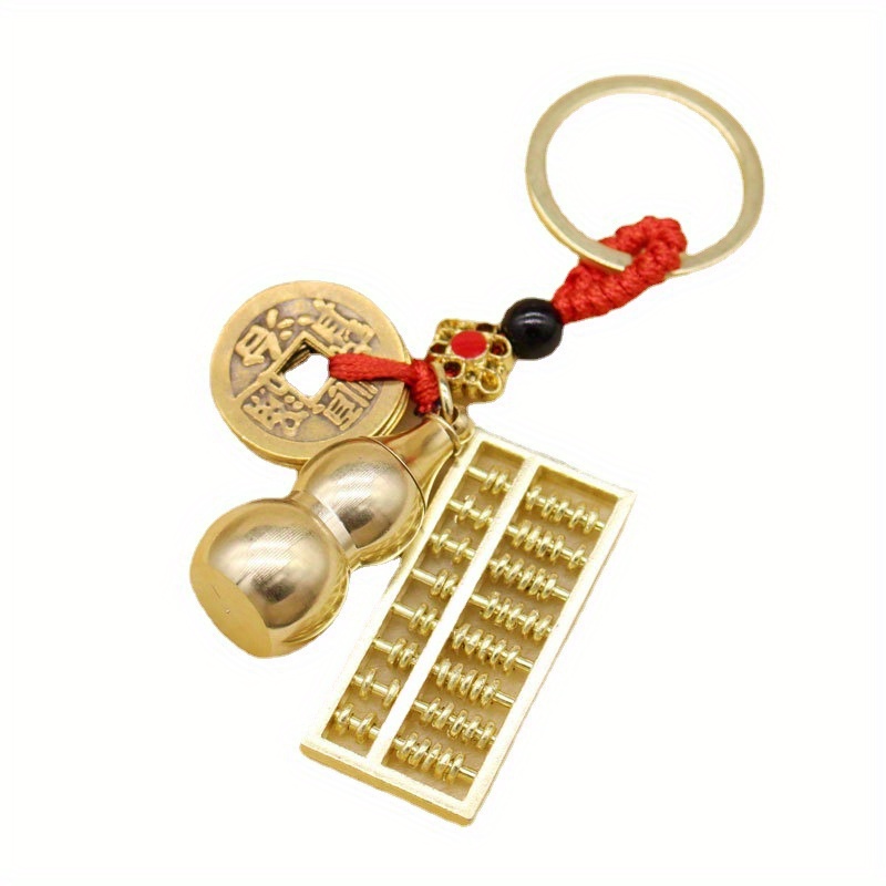 

Keychain - Chinese & , Gourd Pendant For , & Wealth - Christmas