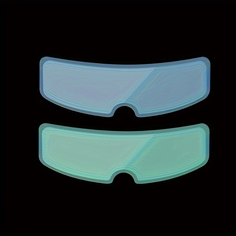Image of 2pcs Universal Motorcycle -fog Rainproof Film - Durable Pet Nano-coating Stickers For Bike Helmets, Adult