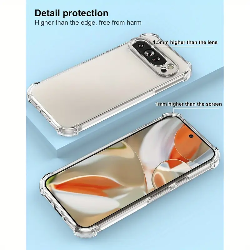 Pixel 9 And Pixel 9 Pro / XL Clear Phone Cases - Foto 8