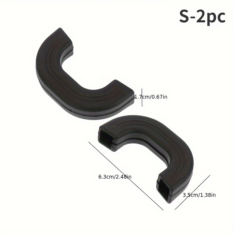 -resistant Pot Handle Covers, Made Of Silicone, Black, Ergonomically Designed, Anti-scald Protection, Suitable For Cookware, A Kitchen Essential