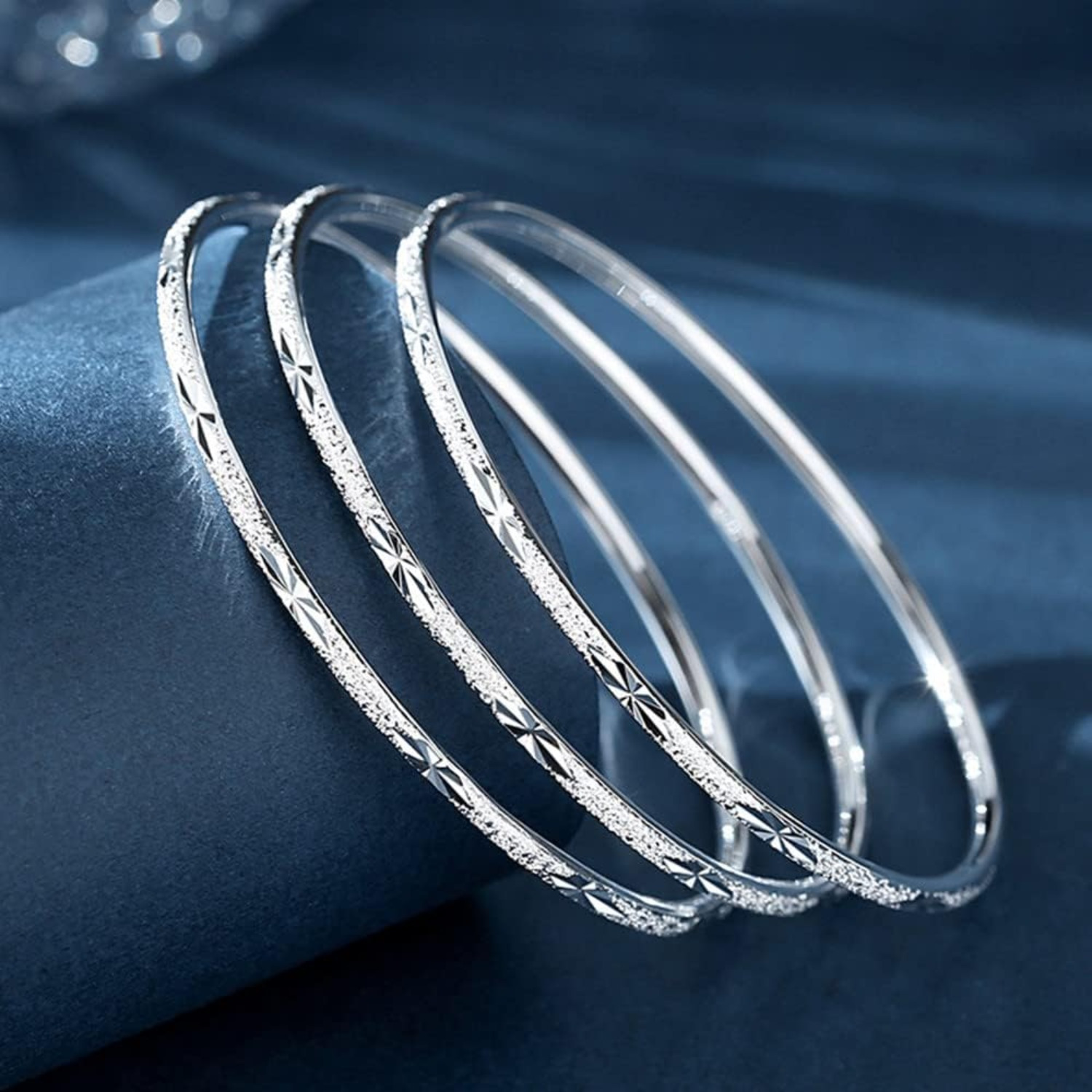 

Elegant 925 Sterling Silver Bracelet For Women, Adjustable Sexy Cuff Bangle, Party, Banquet, Thanksgiving, Valentine's & Day Gift, Jewelry