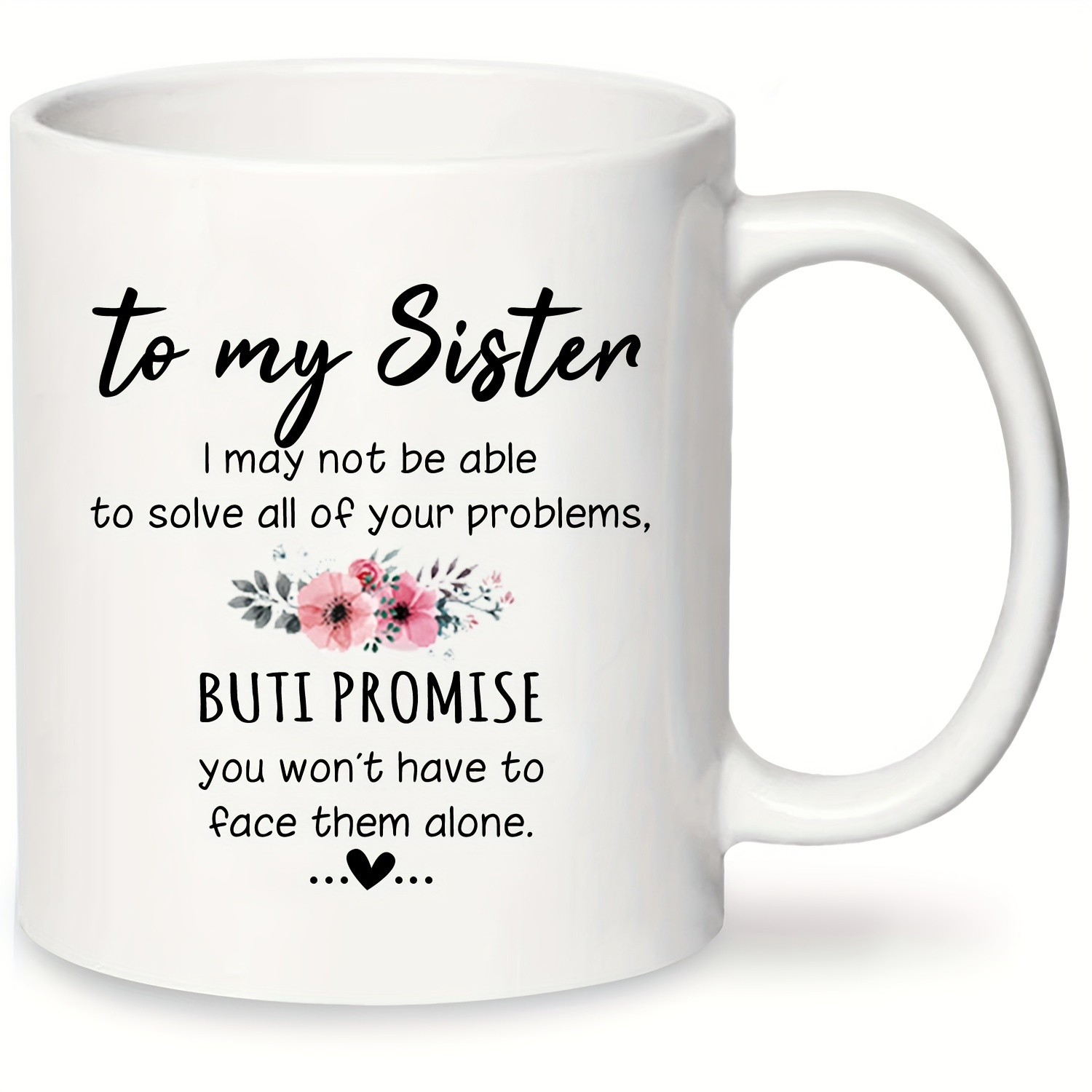 

1pc, To My Sister Mug, Mug, Christmas For Sister, For Sister, Sister Sister, For Sister, For Big Sister,