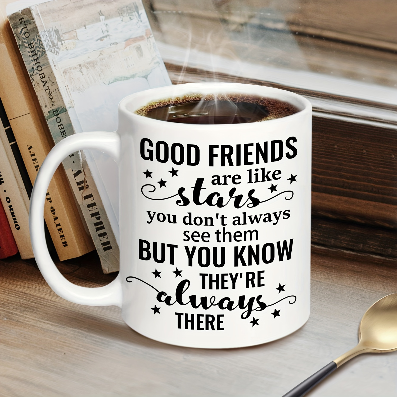 

1pc, Best Friend Birthday Gifts For Women, Are Like Stars Coffee Mug, 11oz Ceramic Coffee Mug, Perfect Birthday Gifts Ideas For Her, Gifts For Women Friends (white)