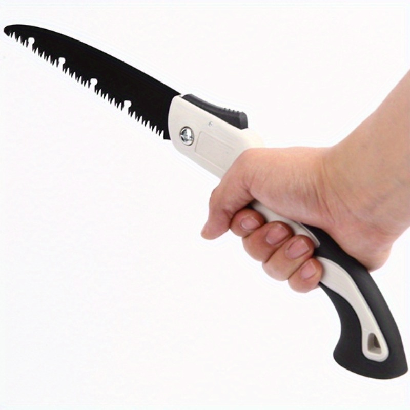 Temu – TEMU 1pc – Woodworking Folding Saw, 4 Chicken Tail Saws, Portable Small Saw – Versatile, Can Cut Wood, Sharp, Suitable For Camping, Gardening,