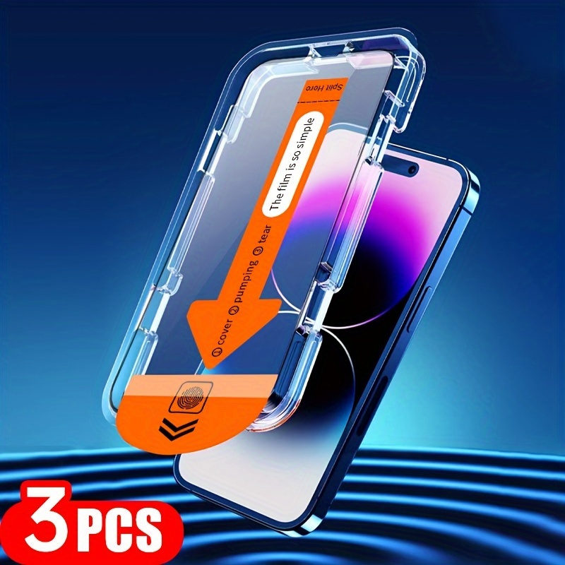 [3-pc] Tempered Glass For Iphone 7/8 Plus Xr Xs 11 12 13 14 15 Pro Max Phone Screen Protector