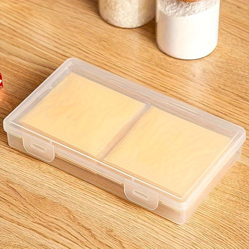 reusable cheese storage container transparent leak proof   for cheese butter fruits vegetables bpa free portable kitchen organizer box non electric freshness preserver details 1