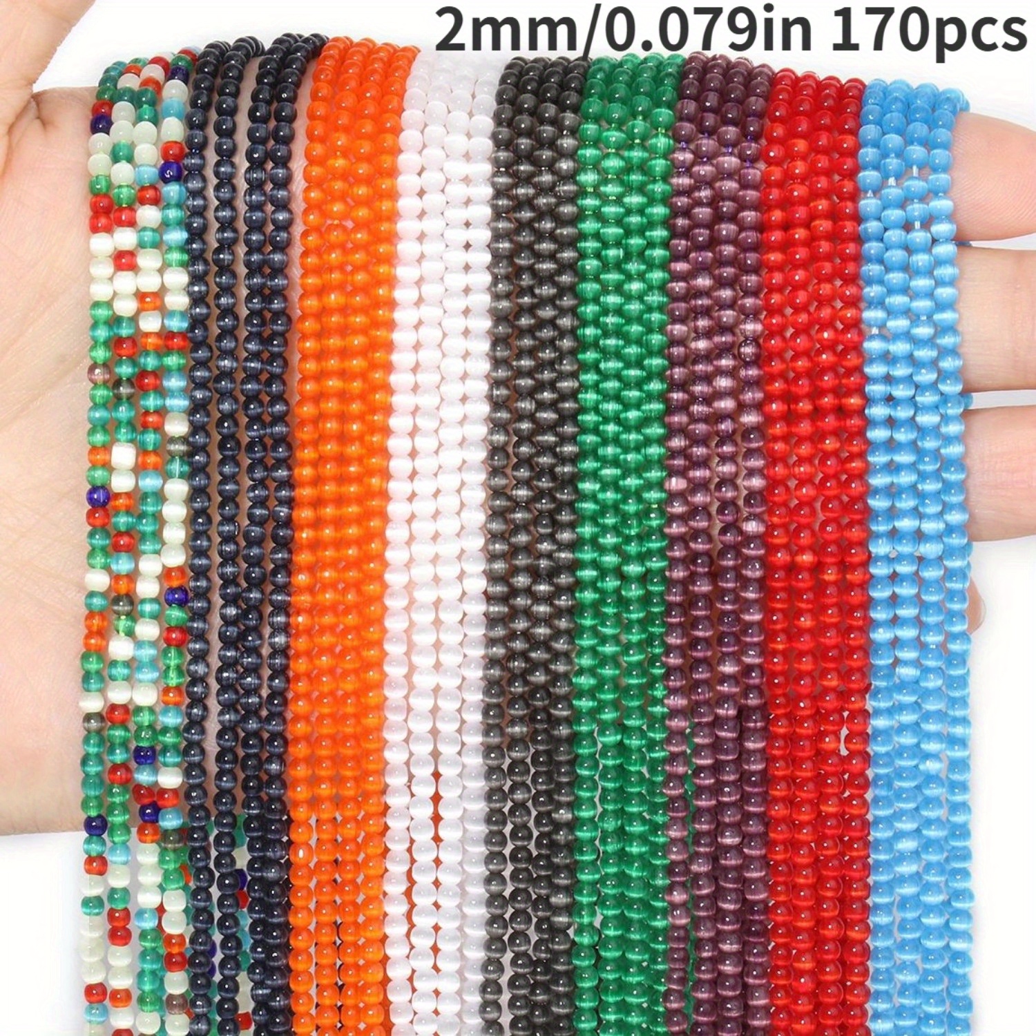 Small Shiny Cat Eye Beads for Jewelry Making