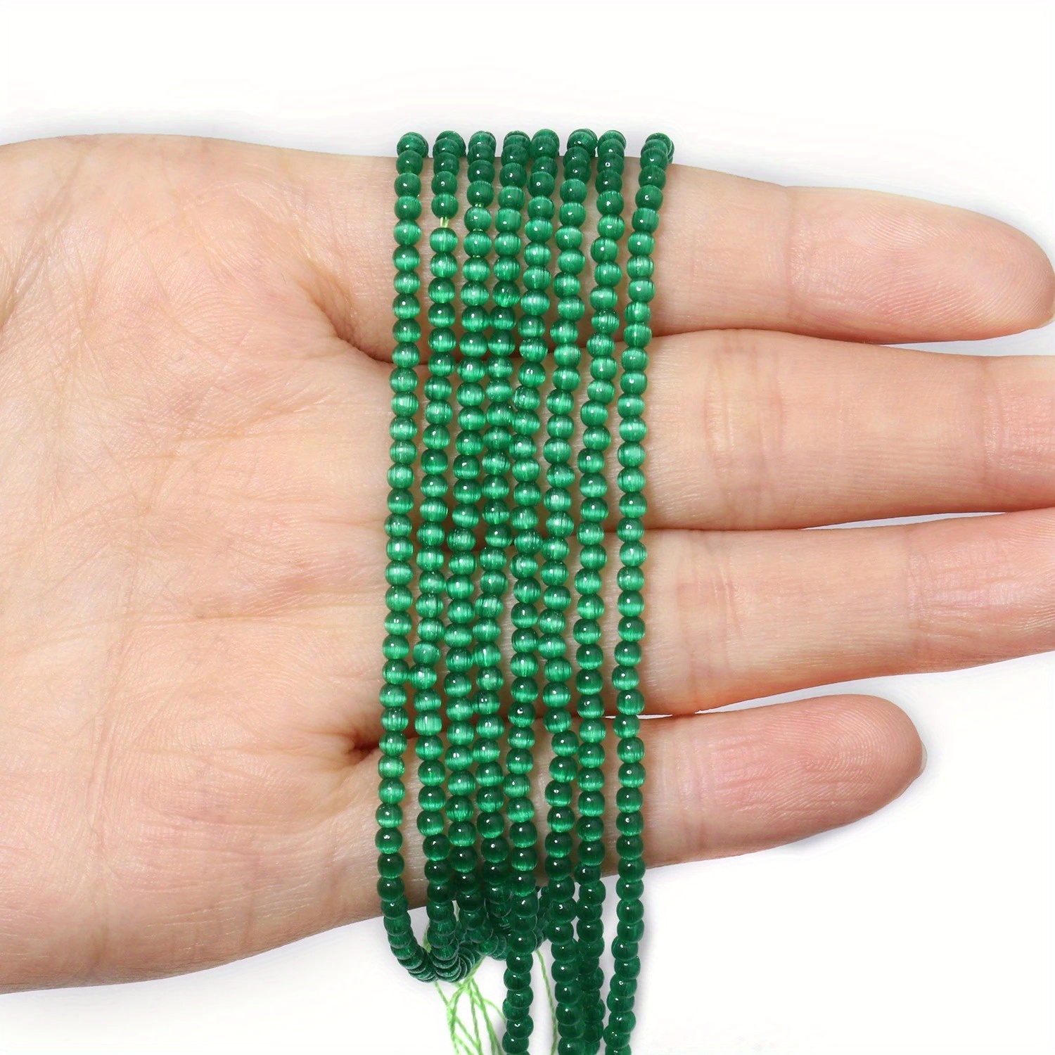 Small Shiny Cat Eye Beads for Jewelry Making