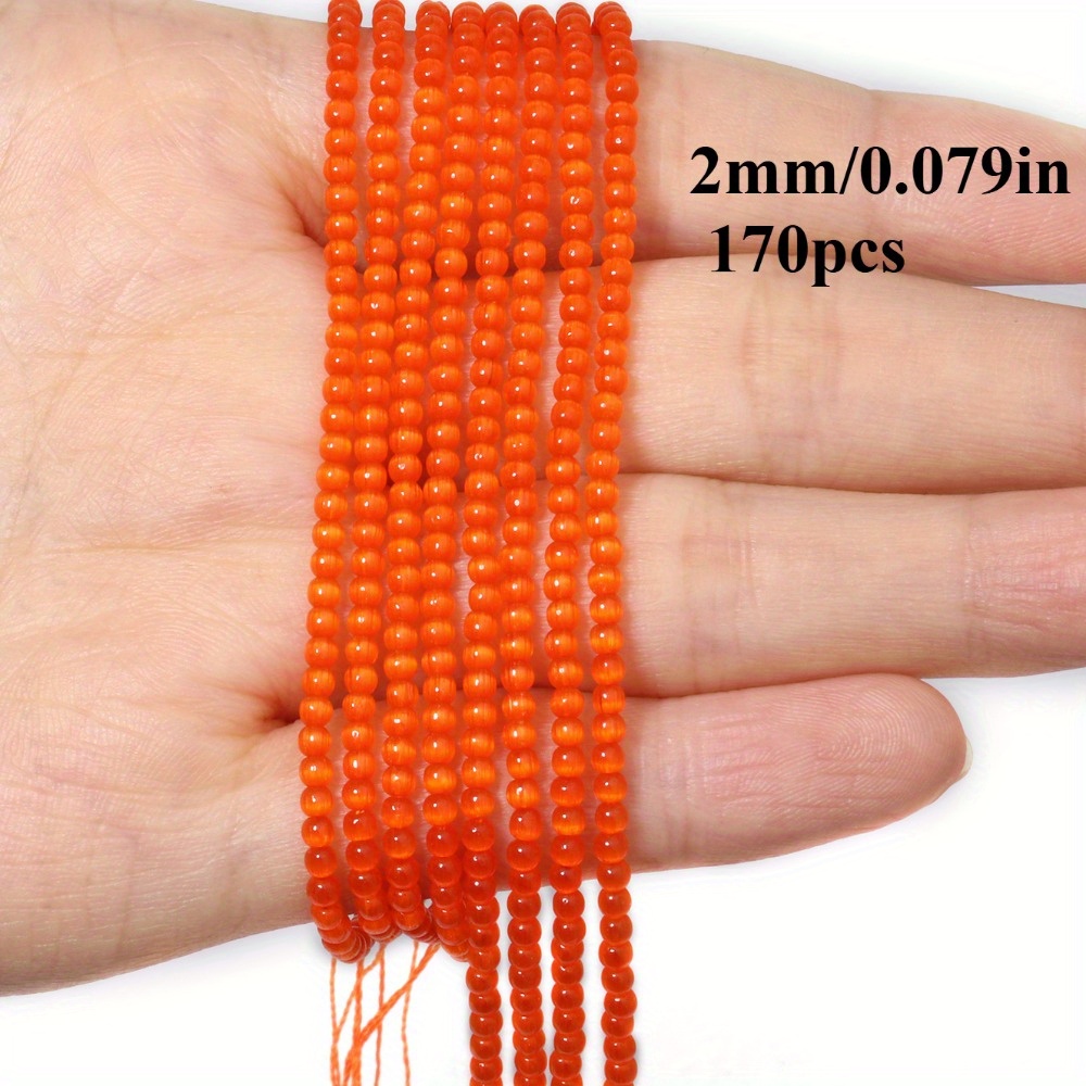 Small Shiny Cat Eye Beads for Jewelry Making