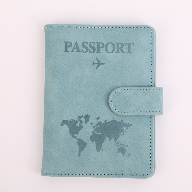 TEMU 1pc Anti Theft Travel Passport Card Bag Multifunctional Passport Protection Cover Multi Card Passport Clip Pu Leather Wallet