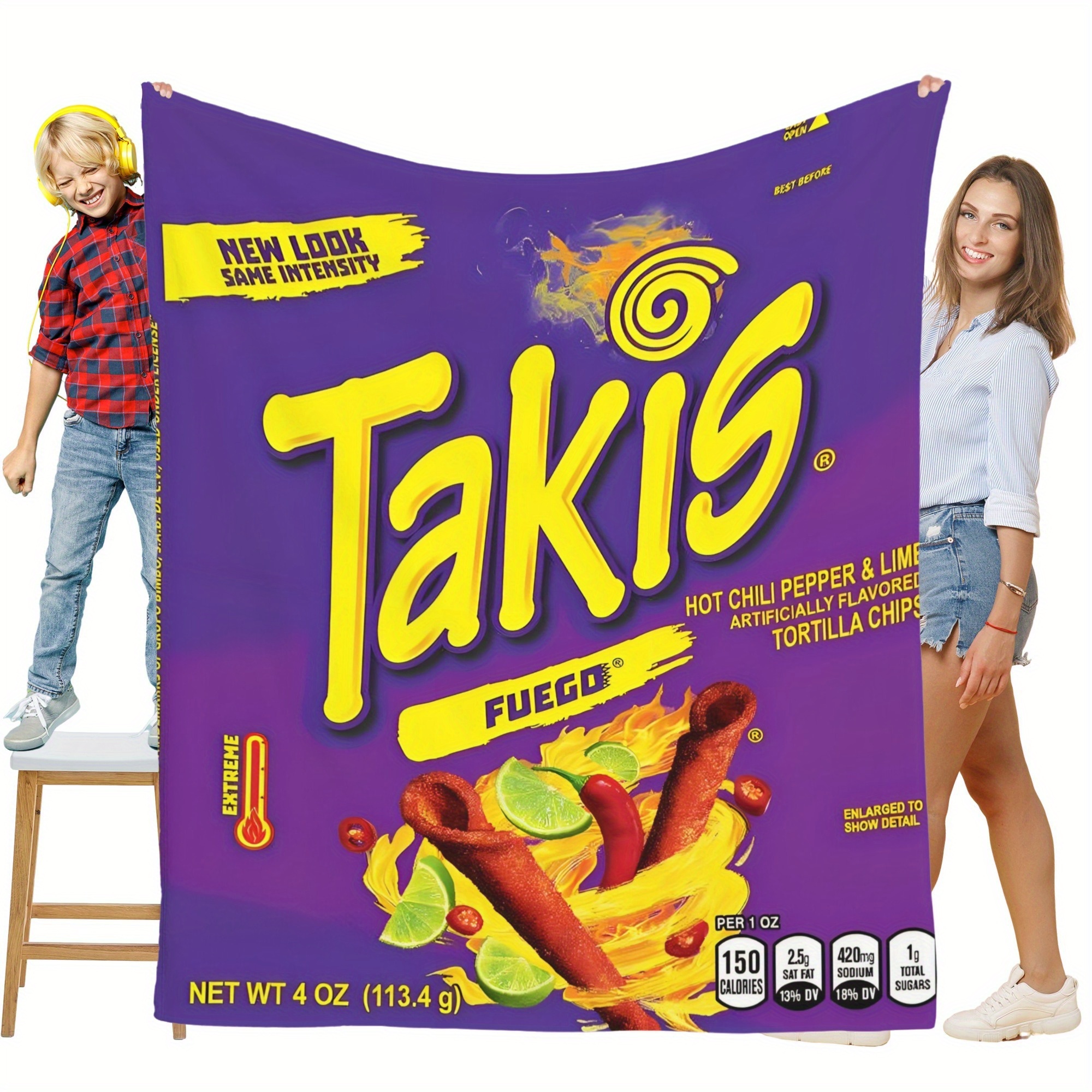 

takis" Themed Mexican Printed Flannel Blanket - The Perfect Gift For Friends And Family - Comfortable, Soft And Skin-friendly