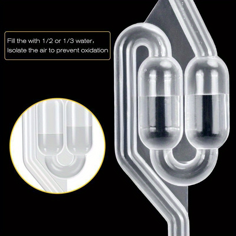 Homemade Lock Bottle Stopper And Sealing Valve, Food Grade Sealing Ring Winemaking Transparent Check Valve, Vent Valve With Cap