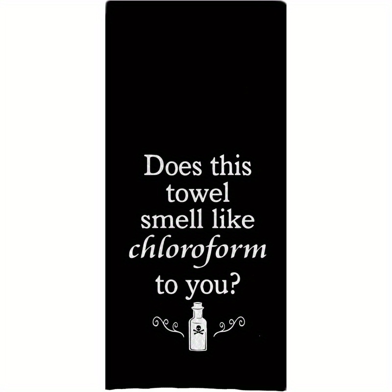 

1pc Single Sided Printed Kitchen Towels, Gothic Pattern Quick Drying And Breathable Polyester Dishcloths, Household Cleaning Scouring Pad For Kitchen And Bathroom - 18*26inch