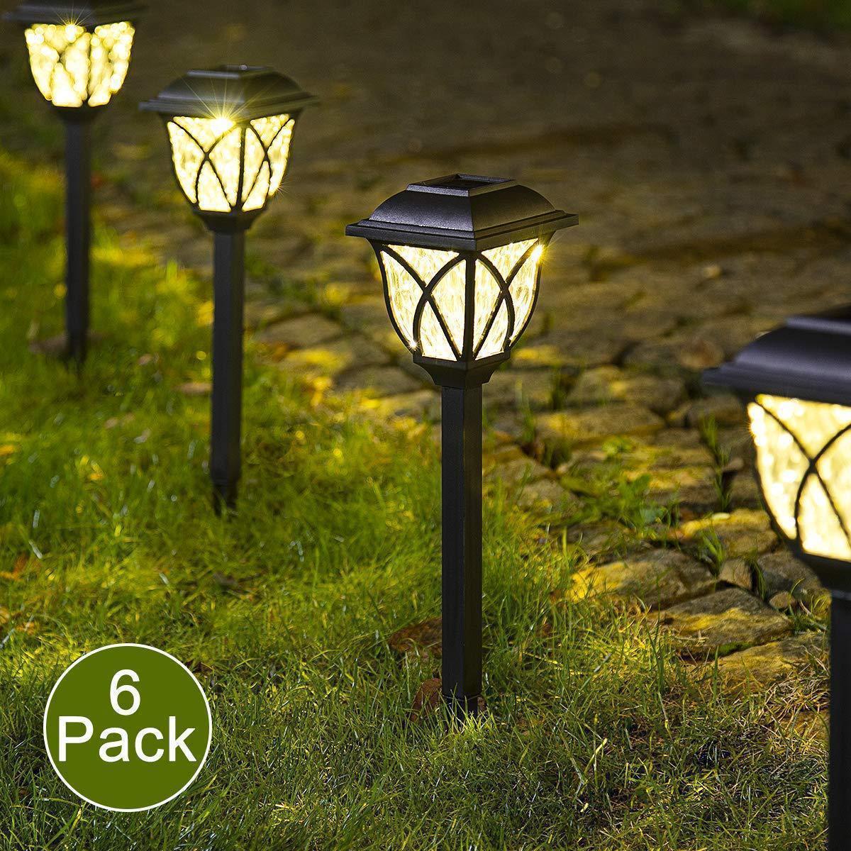 

12 Pack Solar Lights Waterproof, Bright Solar Powered Lights, Led Solar Night Lights, Stake Lights For Path,, Driveway,, Patio