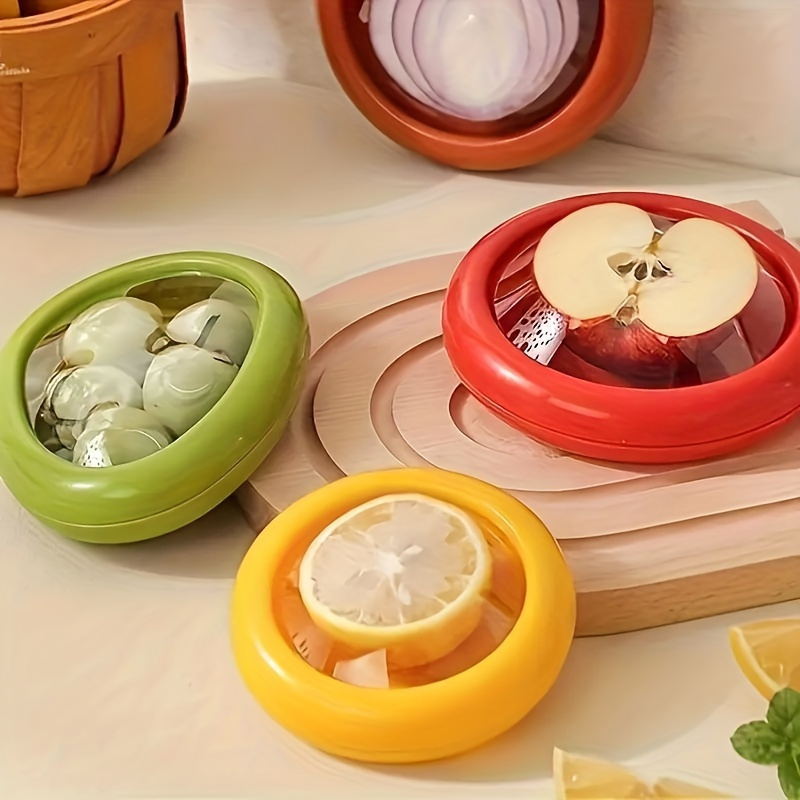 2024 premium silicone fruit and vegetable storage box reusable refrigerator container for avocado tomato onion lemon 4pcs details 0