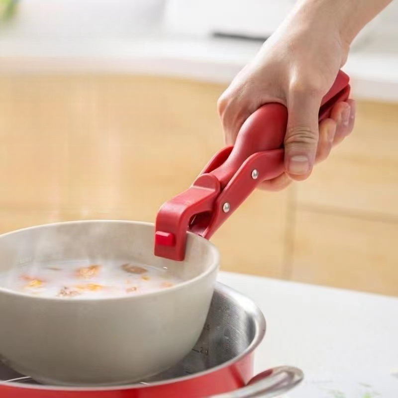 

Anti-scald Bowl Gripper, Kitchen Pot, Dish & Cast Iron Pan , Pad Tongs, With Non-slip Grip, For Safe And Accessory