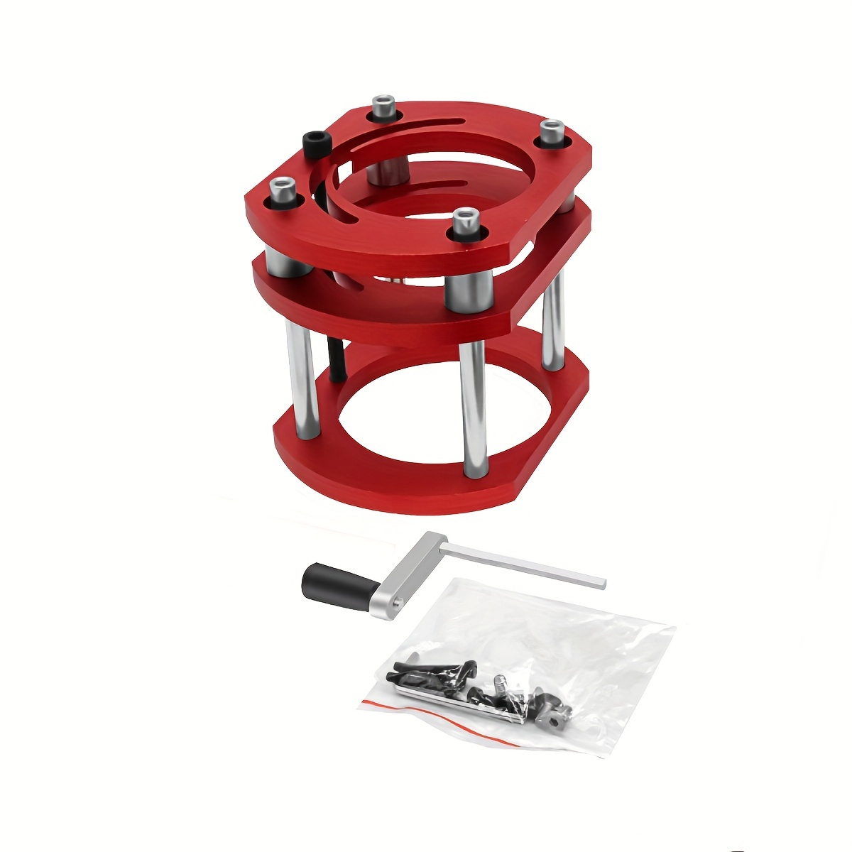 E-shop Aluminium Router Lift System - Wähle 3er Set (Rot/Gelb/Schwarz) Oder Einzelne Lift Basis , 65mm Motor Router Tisch Einsetzplatte