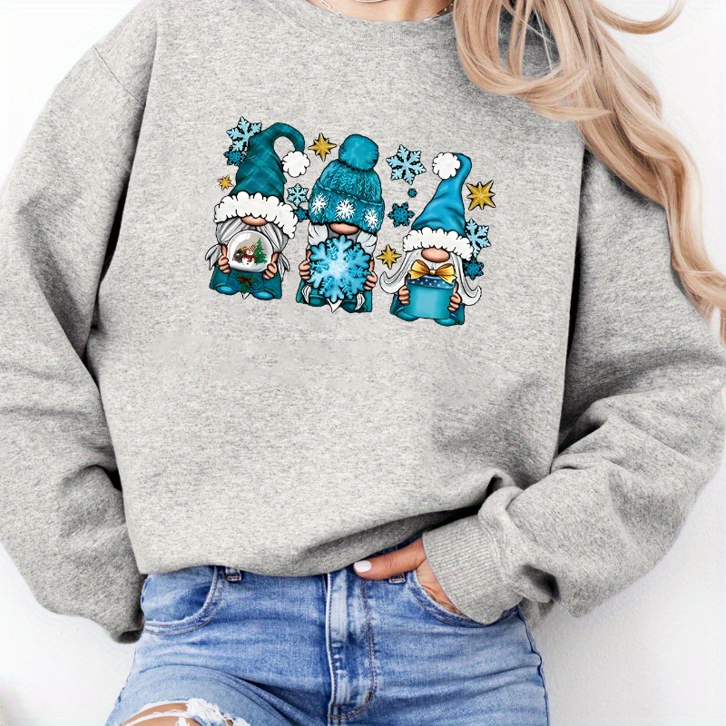 

Sweatshirt de - Imprimé , Col Rond, Décontracté & l'Hiver, Lavable en