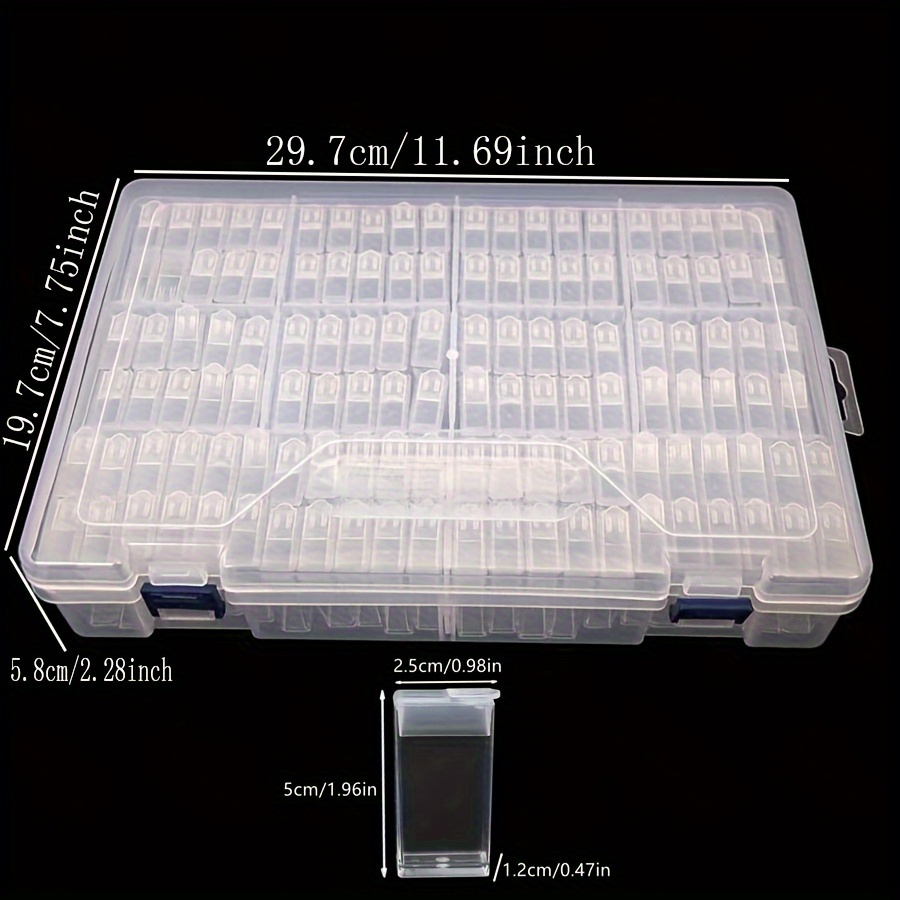 

1 Set Of 124 Compartments Storage Box - Diy , Jewelry , And Art Supplies - For Enthusiasts And