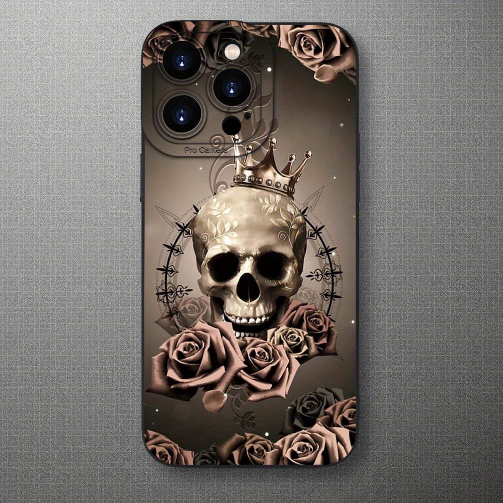 

Pattern Mobile Phone Case Low-key Luxury Black Full Body Protection Shockproof And Anti-fall Tpu Soft Rubber Case For Iphone 15/14/13/12/11 Plus Pro Max
