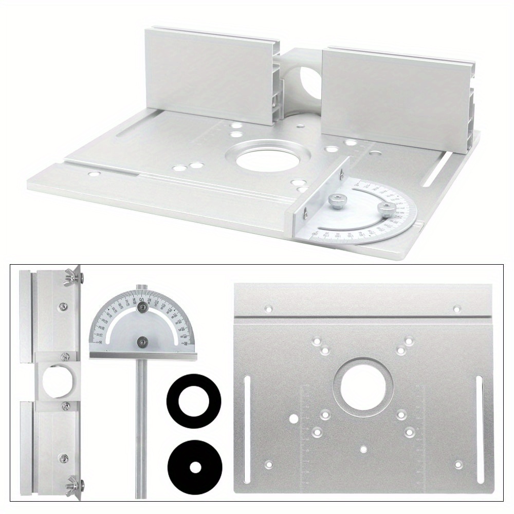 Multifunctional Aluminium Router Table Insert Plate Woodworking Electric Wood Router Flip Plate For Working Benches Router Plate