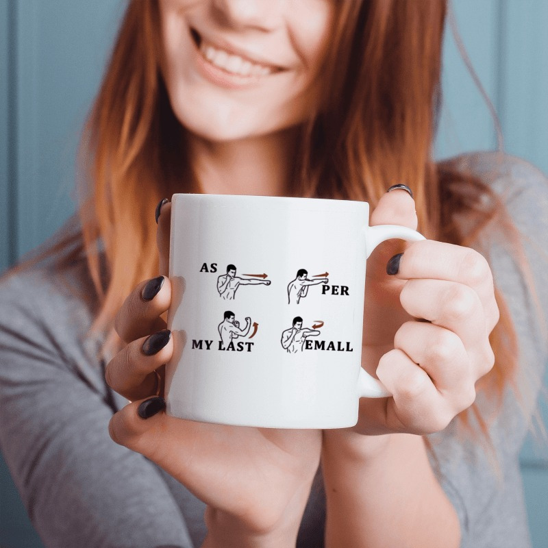 

1pc, According To My Last Email, Funny Humor Satirical Coffee Mug, 11 Oz Ceramic Teacup, Gift Mug, Decorative Mug, Ideal Birthday And Holiday Gifts, Perfect For The Office