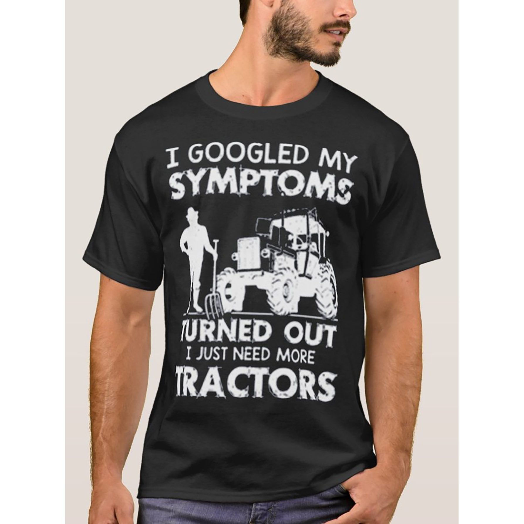 

I Just Need More Tractors T-shirt Mens Unisex Funny Cotton Short-sleeve T-shirt