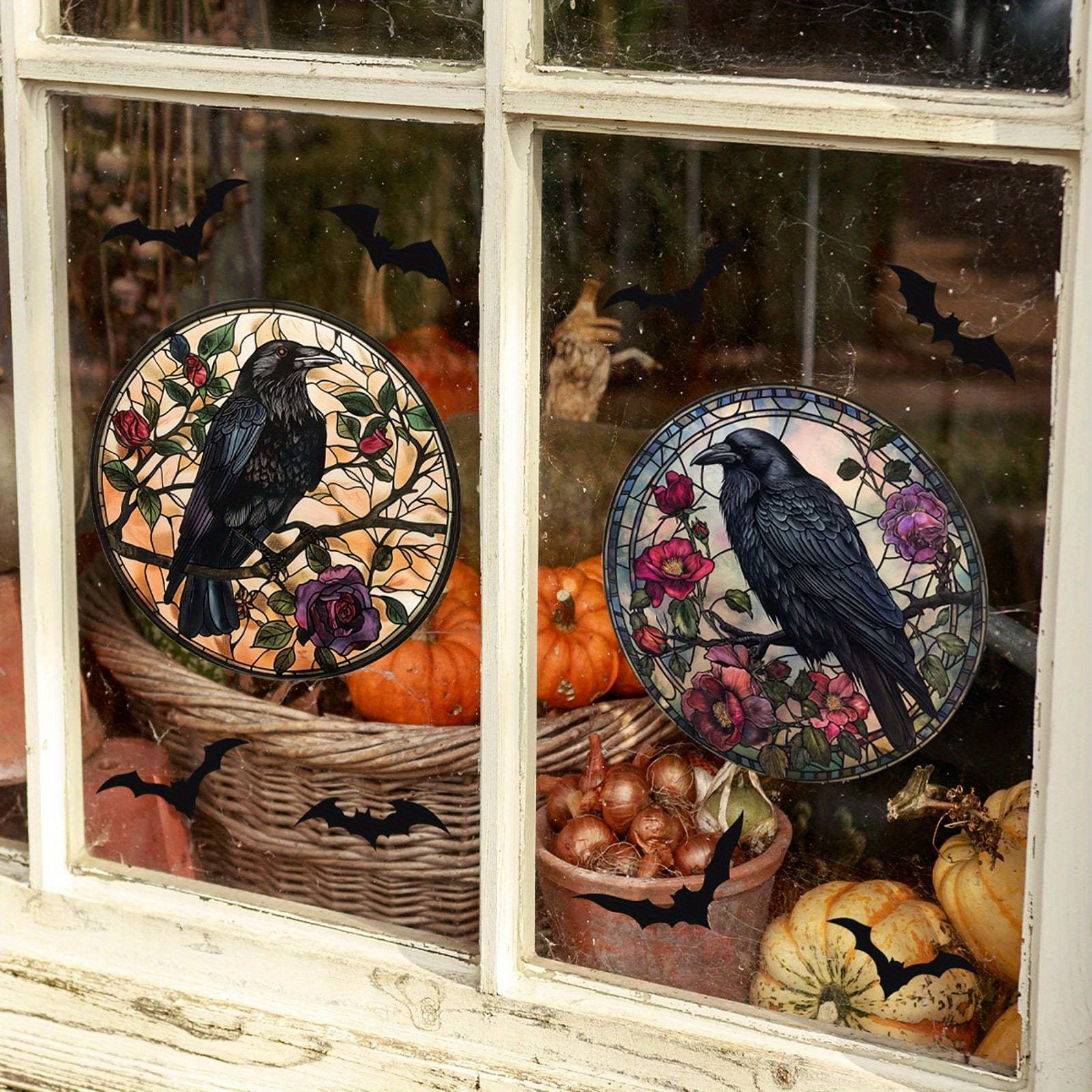 Halloween Gnomes Window Clings - 9 Sheets Reusable Window Decorations