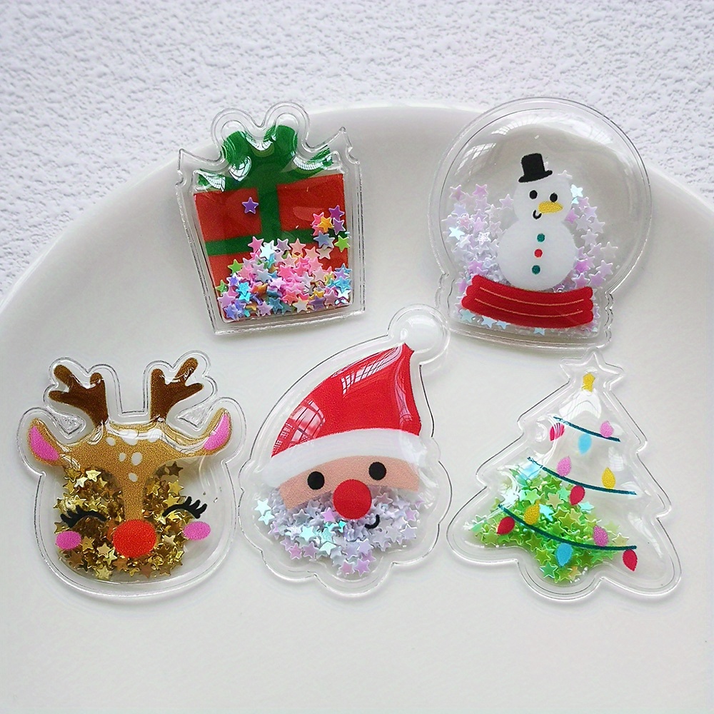 

[customer ] 10pcs Set - Pvc Pendants For Diy Crafts, Jewelry & Christmas Decorations