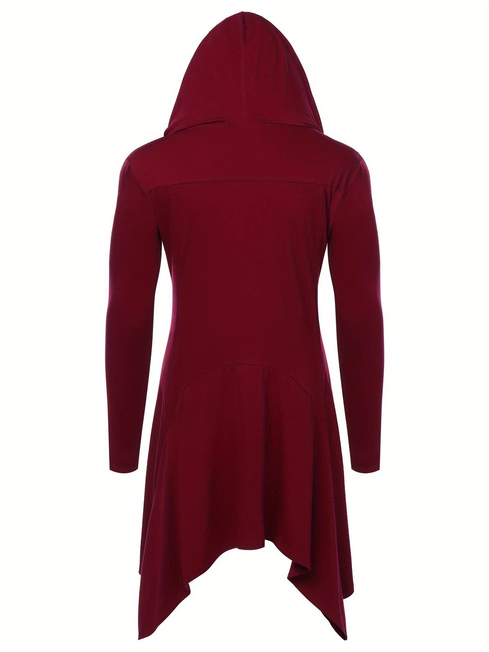 eelsol men's long hooded cardigan shawl collar front - Temu
