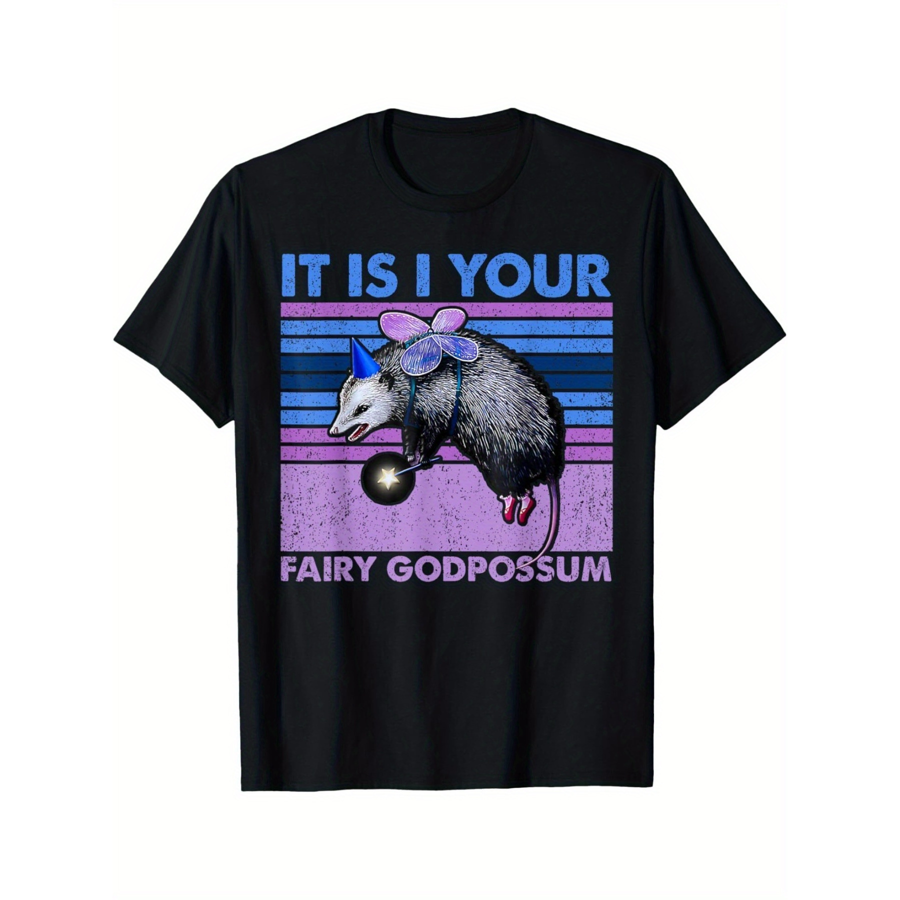 

I Am Your Fairy Kangaroo Retro Possum Lover Men's And Women's T-shirt Personalized Printed 100% Cotton Men's Letter T-shirt, Sports And Leisure Style, Fresh And Breathable Design, Fashion Trend Style.