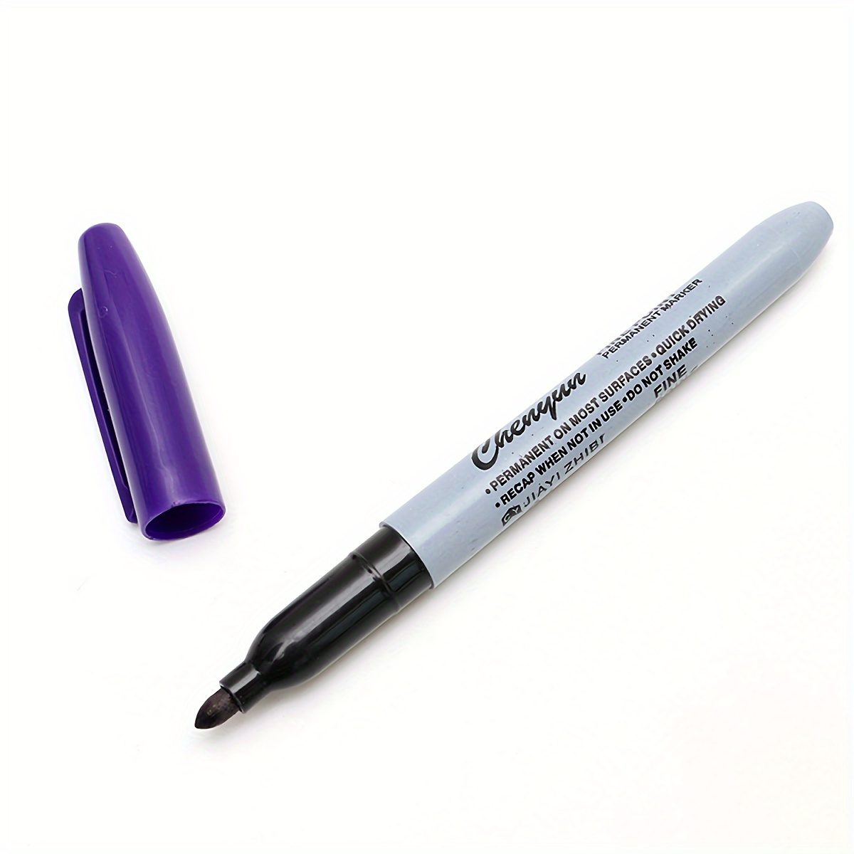 12 pack permanent markers quick dry smudge proof plastic material for office classroom and home use details 2