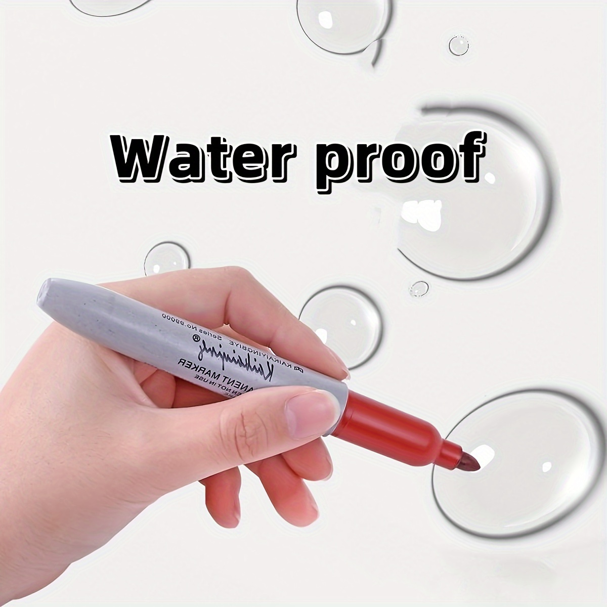 12 pack permanent markers quick dry smudge proof plastic material for office classroom and home use details 3